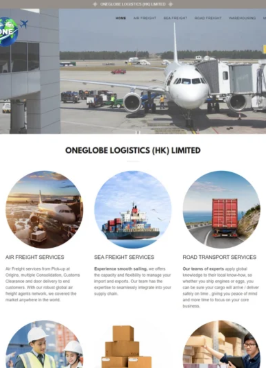 Oneglobe Logistics (HK) Website
